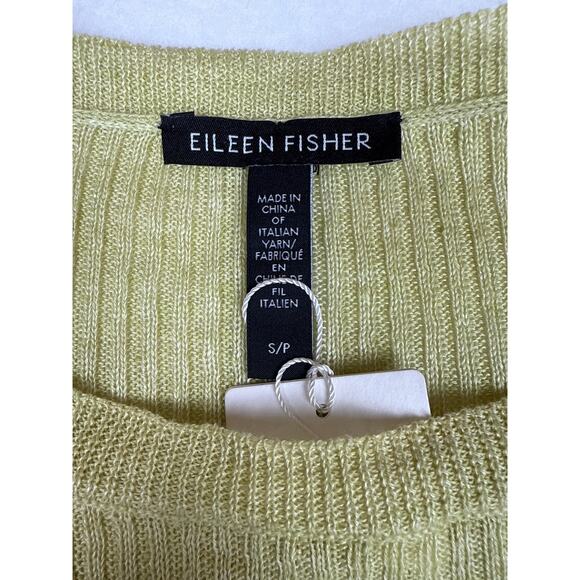 NWT Eileen fisher organic linen slub tunic canary size SP - Picture 3 of 9